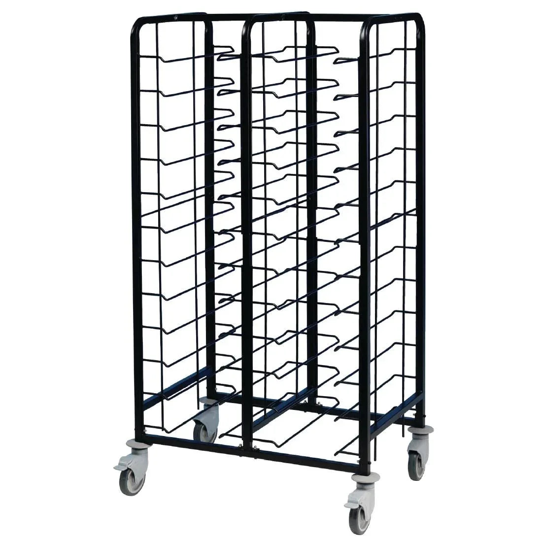 DP291 EAIS Powder Coated Enamel Clearing Trolley 24 Shelves - JD Catering Equipment Solutions Ltd