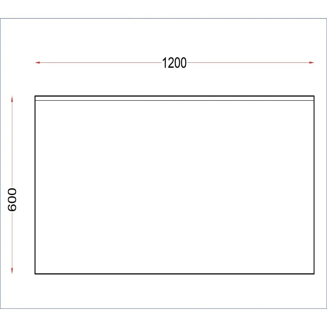 DR022 Holmes Stainless Steel Wall Table with Upstand 1200mm - JD Catering Equipment Solutions Ltd
