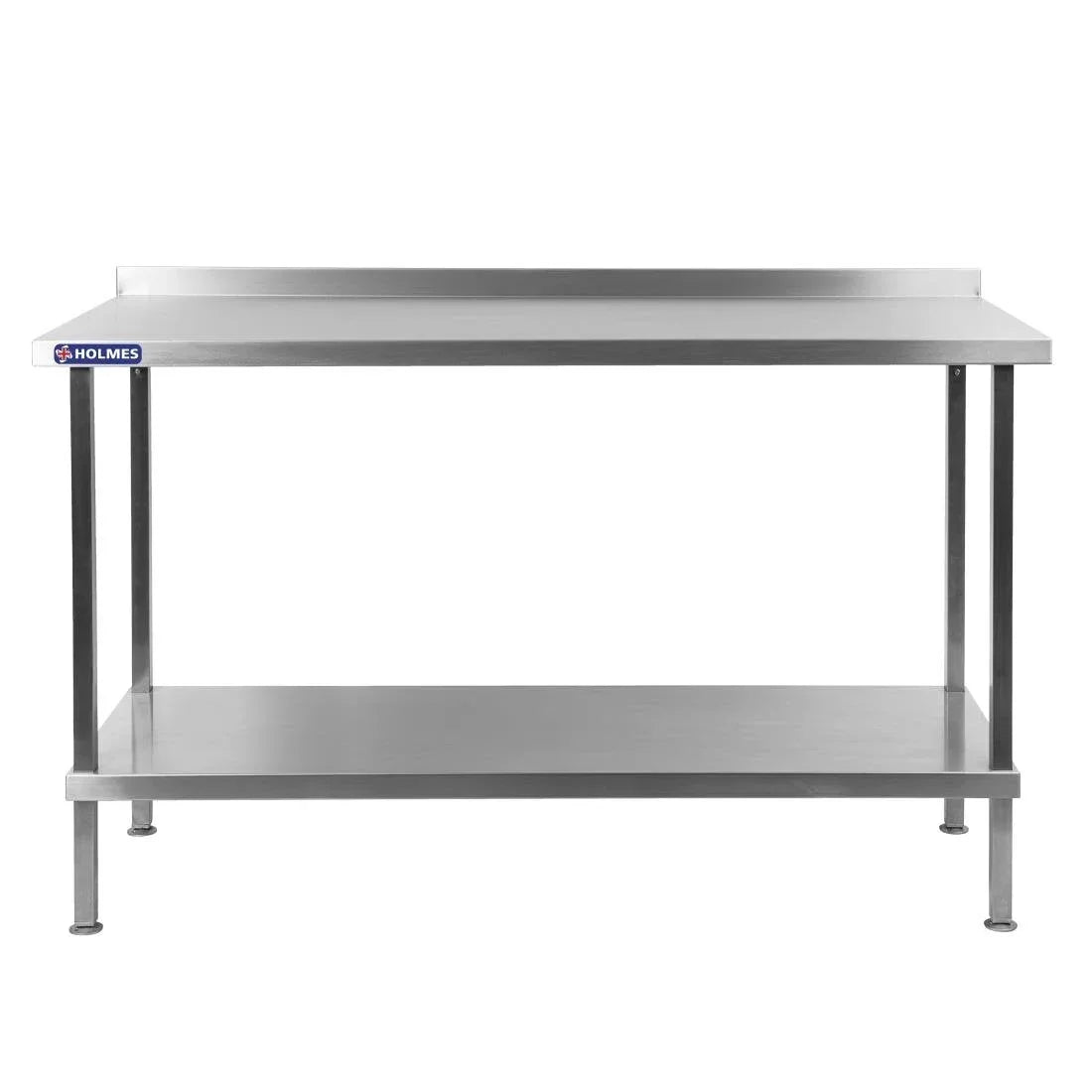 DR022 Holmes Stainless Steel Wall Table with Upstand 1200mm - JD Catering Equipment Solutions Ltd