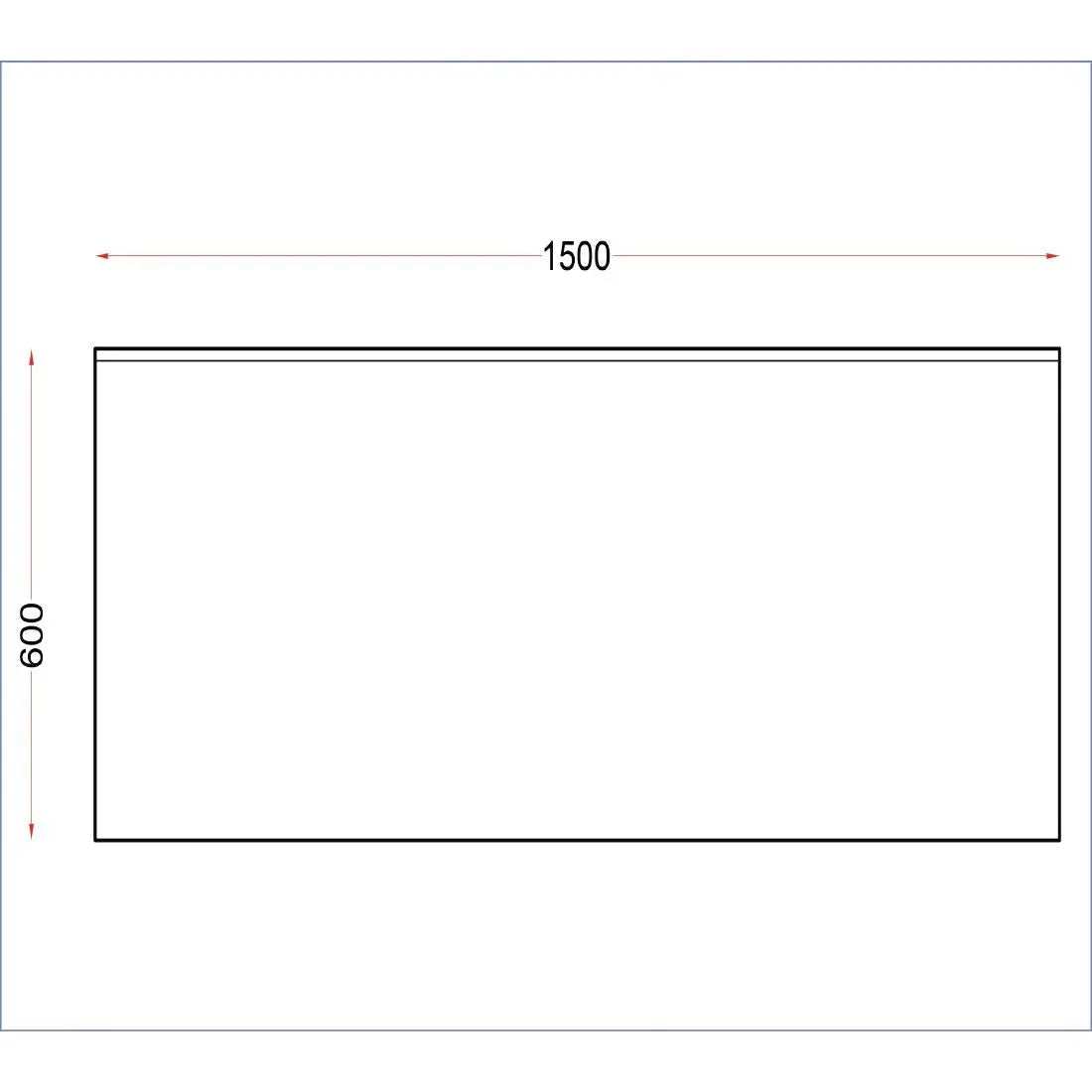 DR023 Holmes Stainless Steel Wall Table with Upstand 1500mm - JD Catering Equipment Solutions Ltd