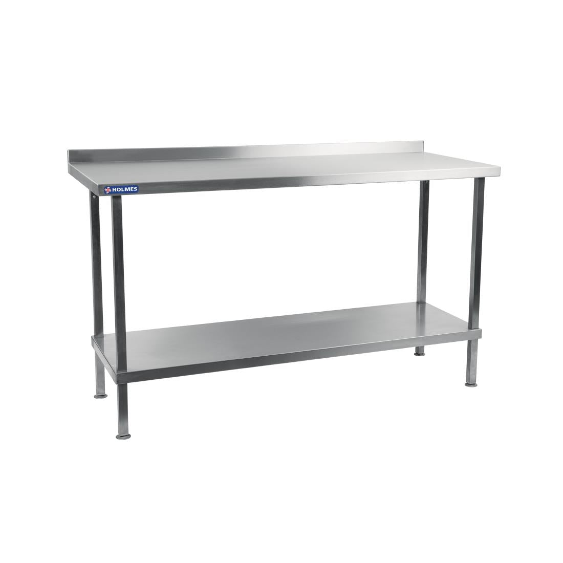 DR023 Holmes Stainless Steel Wall Table with Upstand 1500mm JD Catering Equipment Solutions Ltd