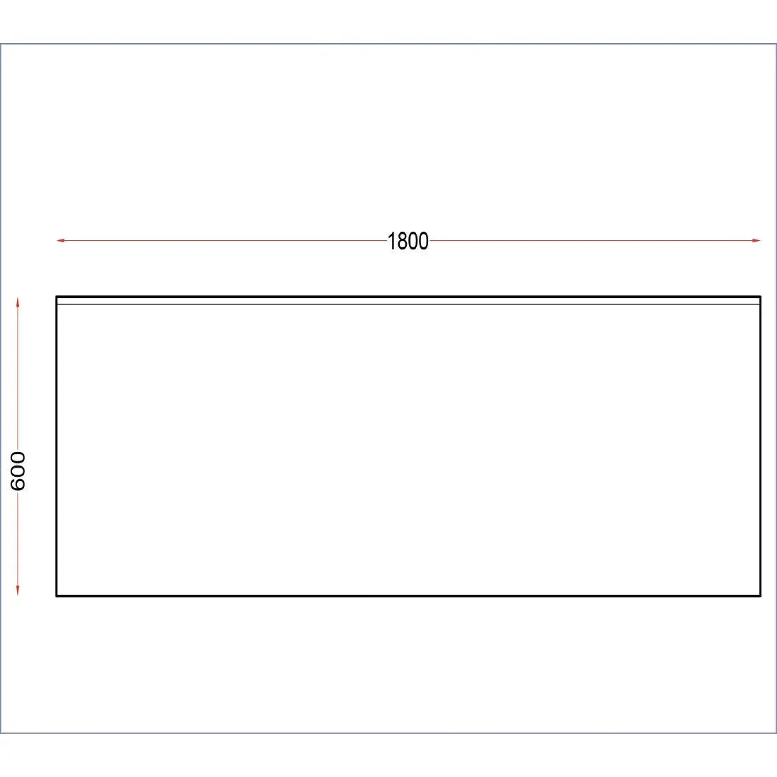 DR024 Holmes Stainless Steel Wall Table with Upstand 1800mm - JD Catering Equipment Solutions Ltd