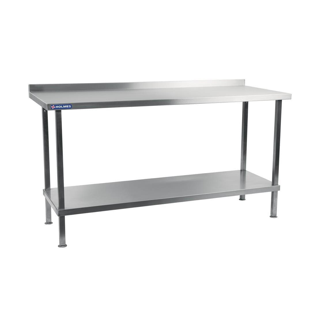 DR025 Holmes Stainless Steel Wall Table with Upstand 2100mm JD Catering Equipment Solutions Ltd