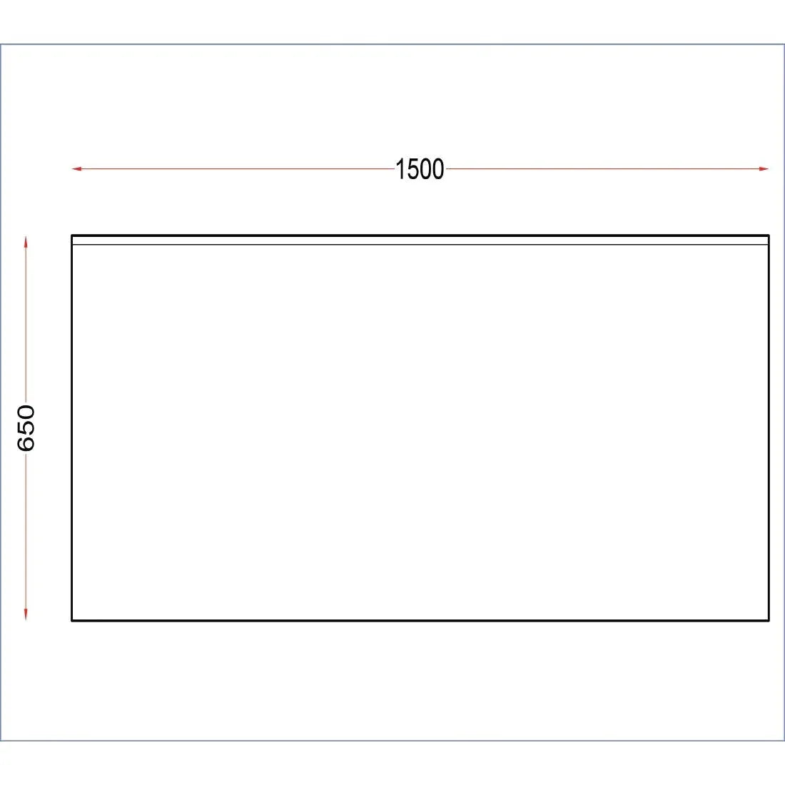 DR030 Holmes Stainless Steel Wall Table with Upstand 1500mm - JD Catering Equipment Solutions Ltd