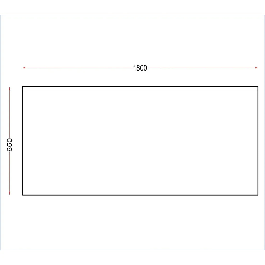 DR031 Holmes Stainless Wall Table with Upstand 1800mm - JD Catering Equipment Solutions Ltd