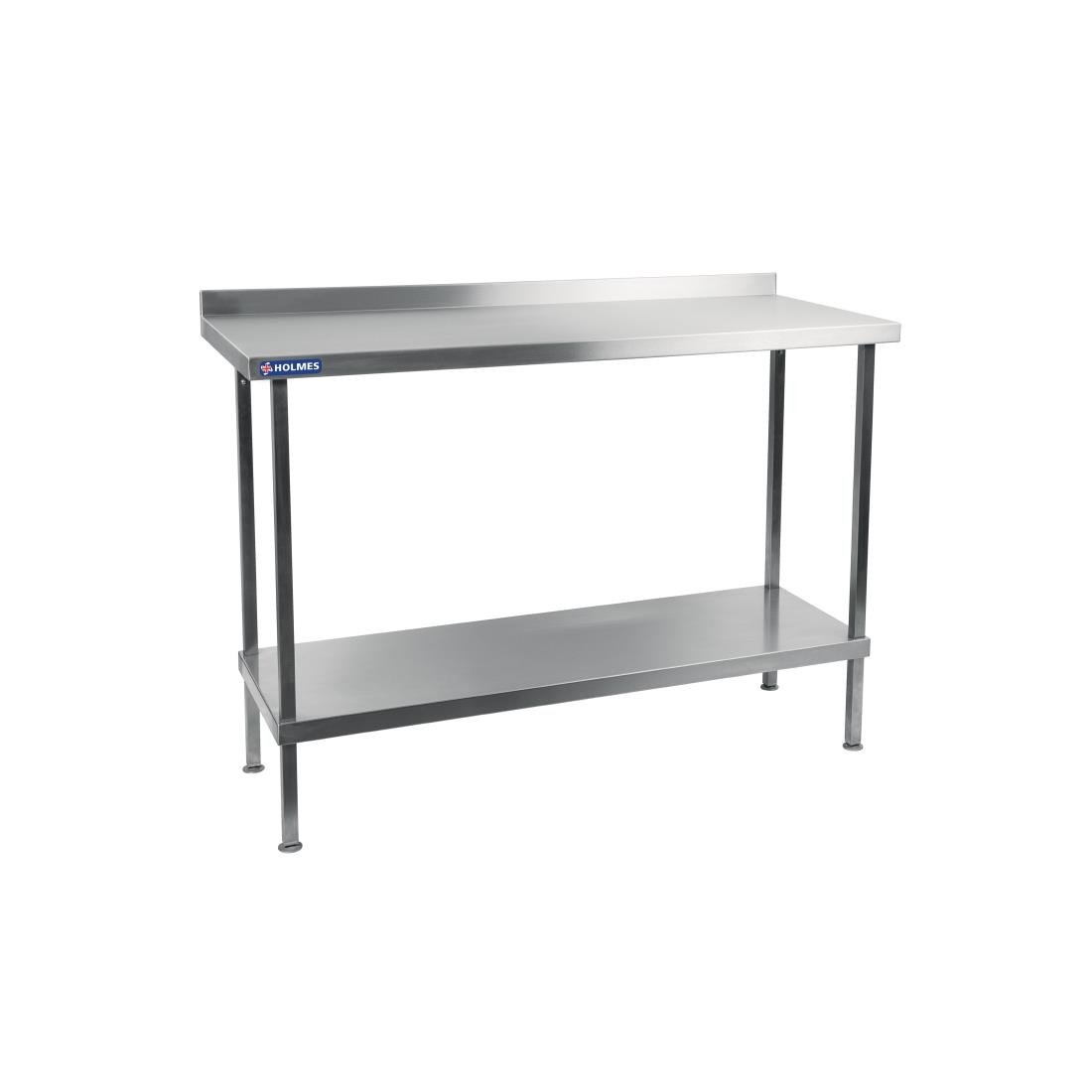 DR036 Holmes Stainless Steel Wall Table 1200mm JD Catering Equipment Solutions Ltd
