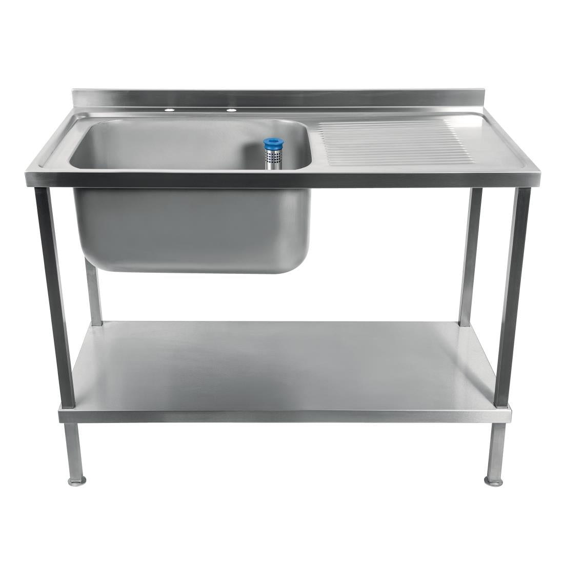 DR380 Holmes Fully Assembled Stainless Steel Sink Right Hand Drainer 1000mm JD Catering Equipment Solutions Ltd