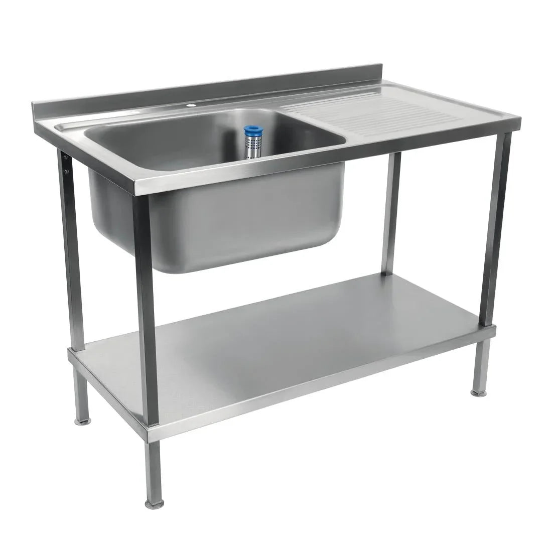 DR388 Holmes Fully Assembled Stainless Steel Sink Right Hand Drainer 1200mm - JD Catering Equipment Solutions Ltd
