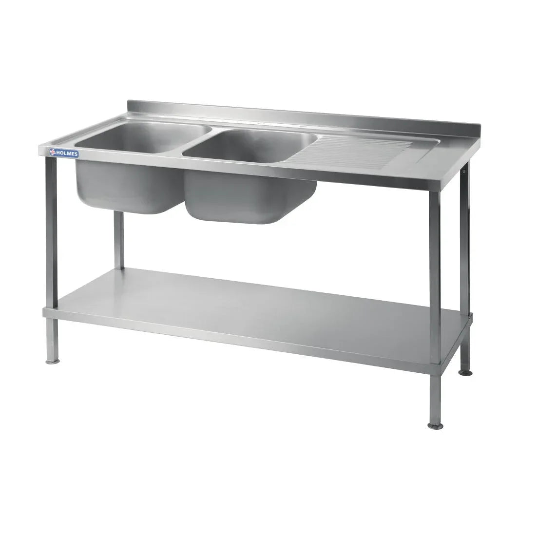 DR392 Holmes Fully Assembled Stainless Steel Sink Right Hand Drainer 1500mm - JD Catering Equipment Solutions Ltd
