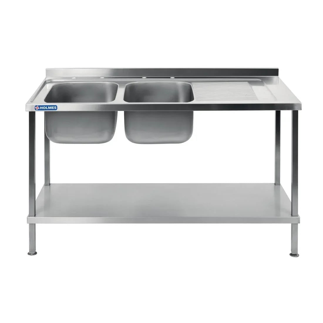 DR394 Vogue Fully Assembled Stainless Steel Sink Right Hand Drainer 1800mm - JD Catering Equipment Solutions Ltd