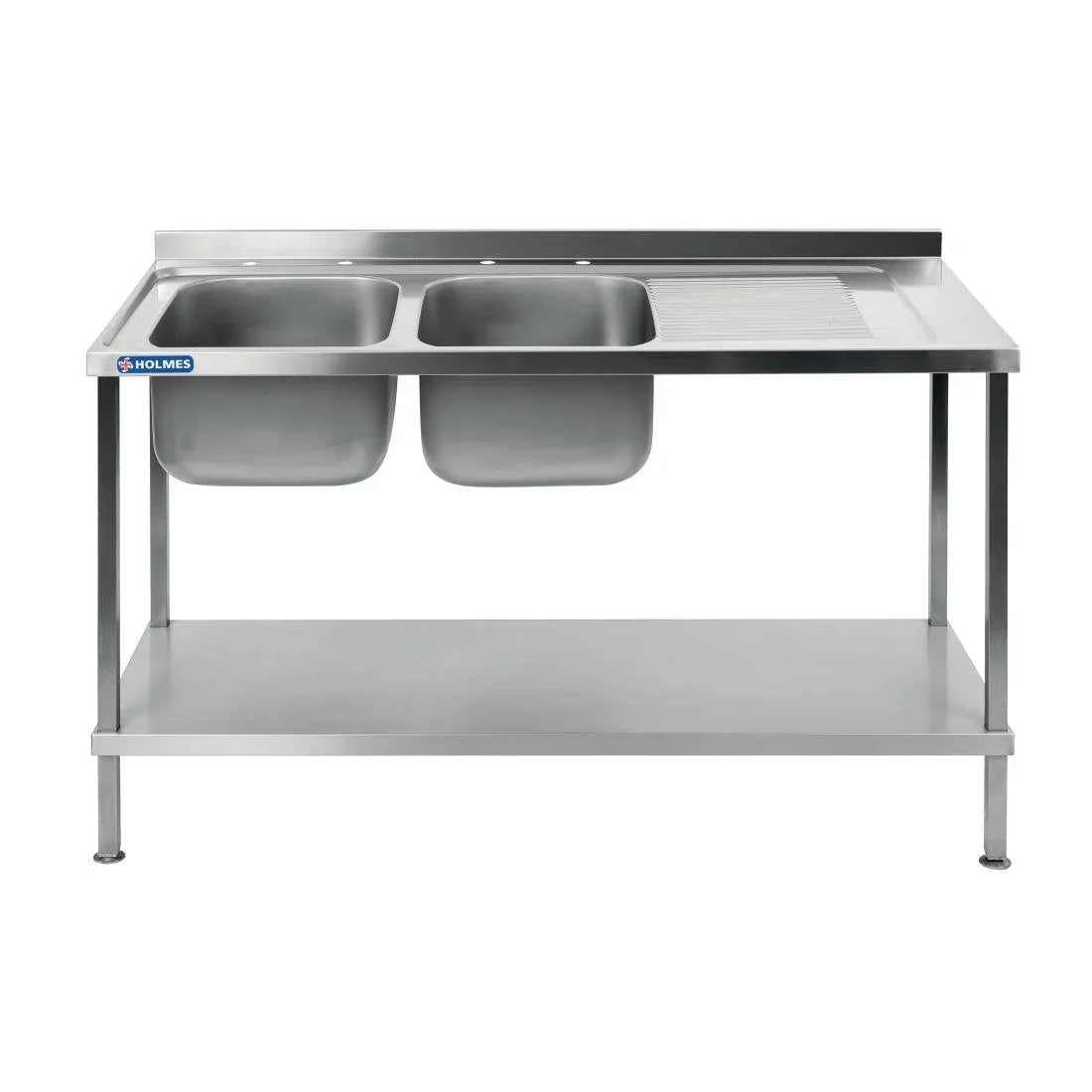 DR396 Vogue Fully Assembled Stainless Steel Sink Right Hand Drainer 1800mm - JD Catering Equipment Solutions Ltd