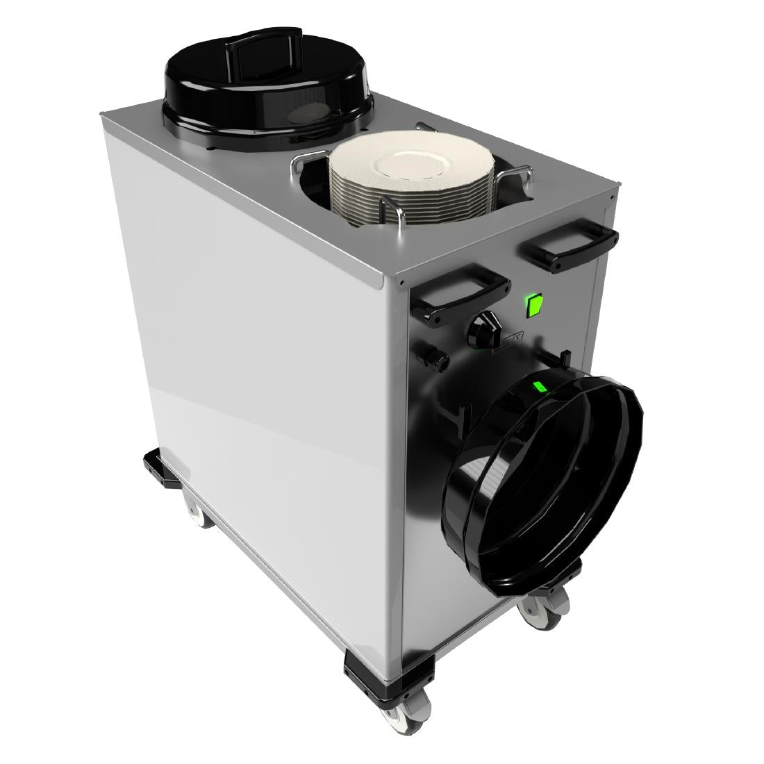 DR401 Moffat Twin Stack Mobile Heated Plate Dispenser HP2 JD Catering Equipment Solutions Ltd