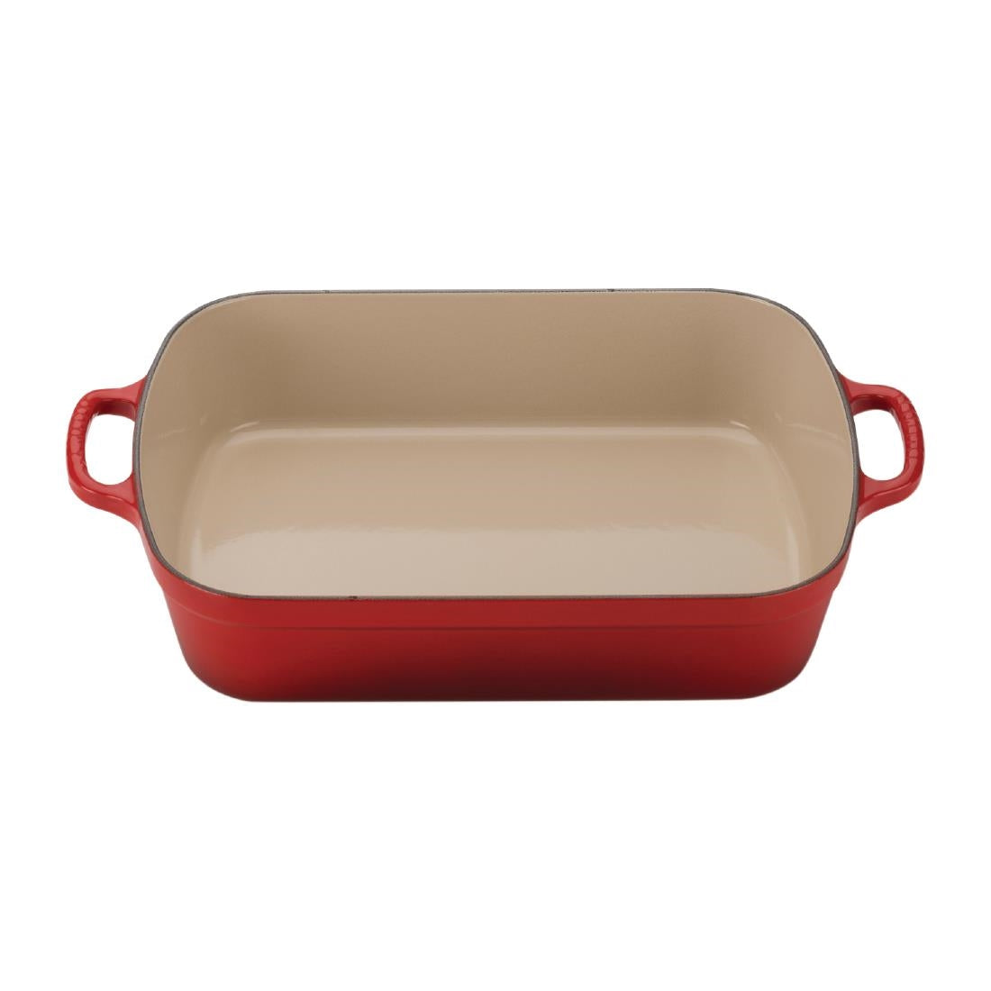 DR469 Le Creuset Cast Iron Roaster 33cm 4.9L Cerise JD Catering Equipment Solutions Ltd