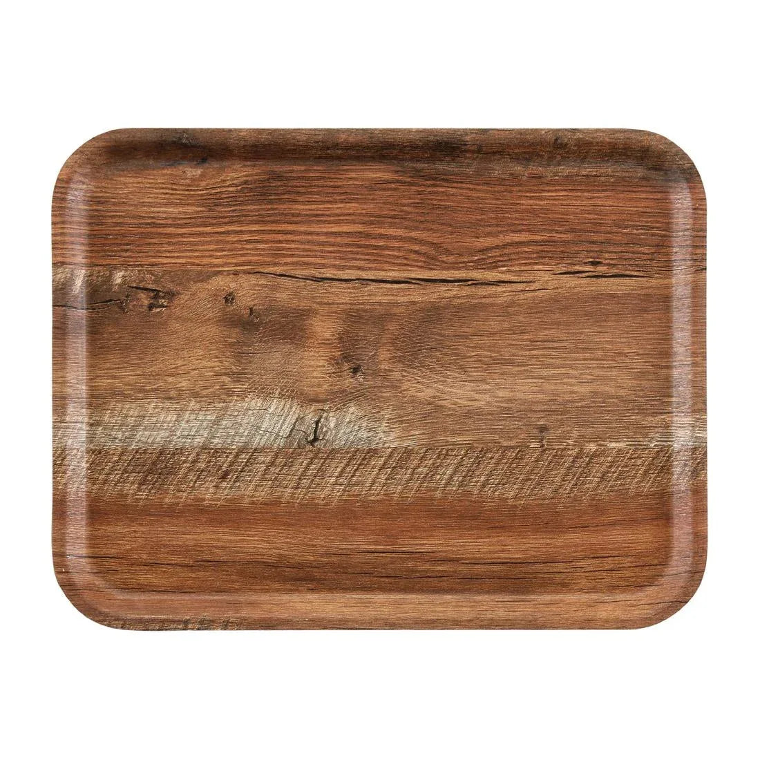 DR581 Cambro Madeira Laminate Canteen Tray Brown Oak 430mm - JD Catering Equipment Solutions Ltd
