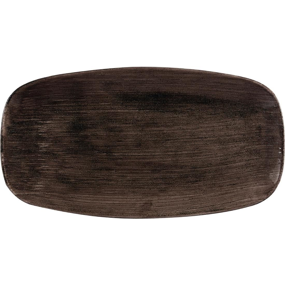 DR659 Churchill Stonecast Patina Rectangular Plates 355mm (Pack of 6) JD Catering Equipment Solutions Ltd