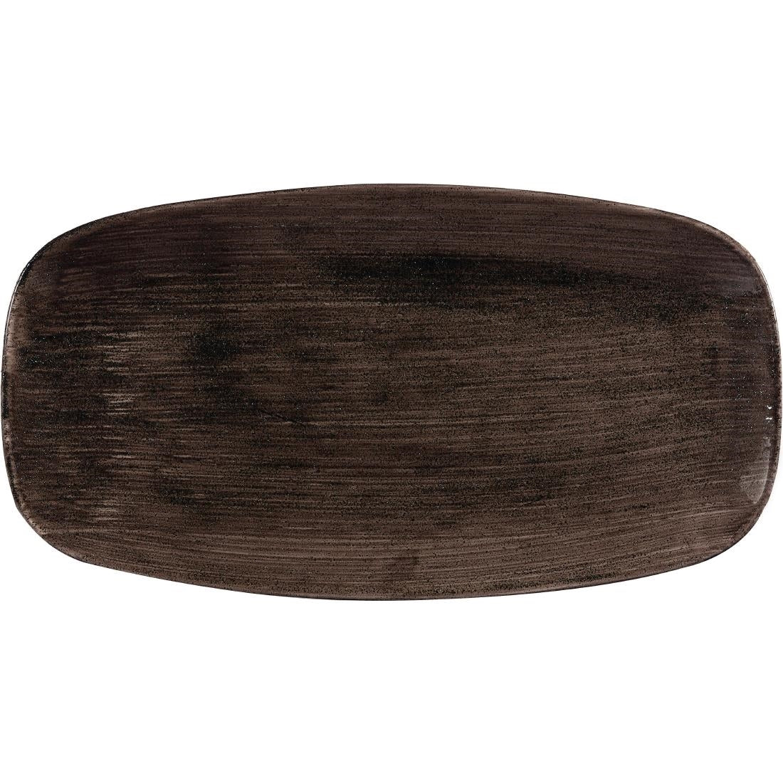 DR659 Churchill Stonecast Patina Rectangular Plates 355mm (Pack of 6) JD Catering Equipment Solutions Ltd