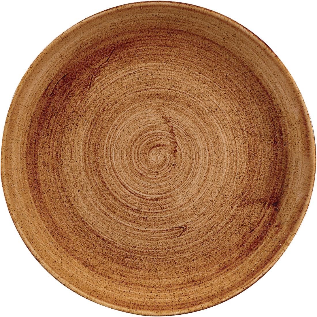 DR660 Churchill Stonecast Patina Coupe Plates Vintage Copper 288mm (Pack of 12) JD Catering Equipment Solutions Ltd