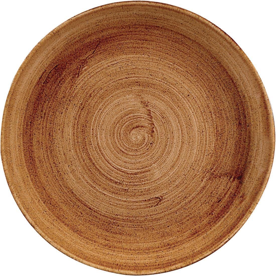 DR660 Churchill Stonecast Patina Coupe Plates Vintage Copper 288mm (Pack of 12) - JD Catering Equipment Solutions Ltd