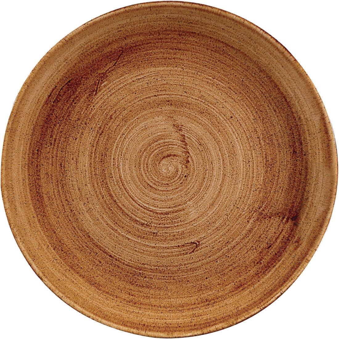 DR660 Churchill Stonecast Patina Coupe Plates Vintage Copper 288mm (Pack of 12) - JD Catering Equipment Solutions Ltd
