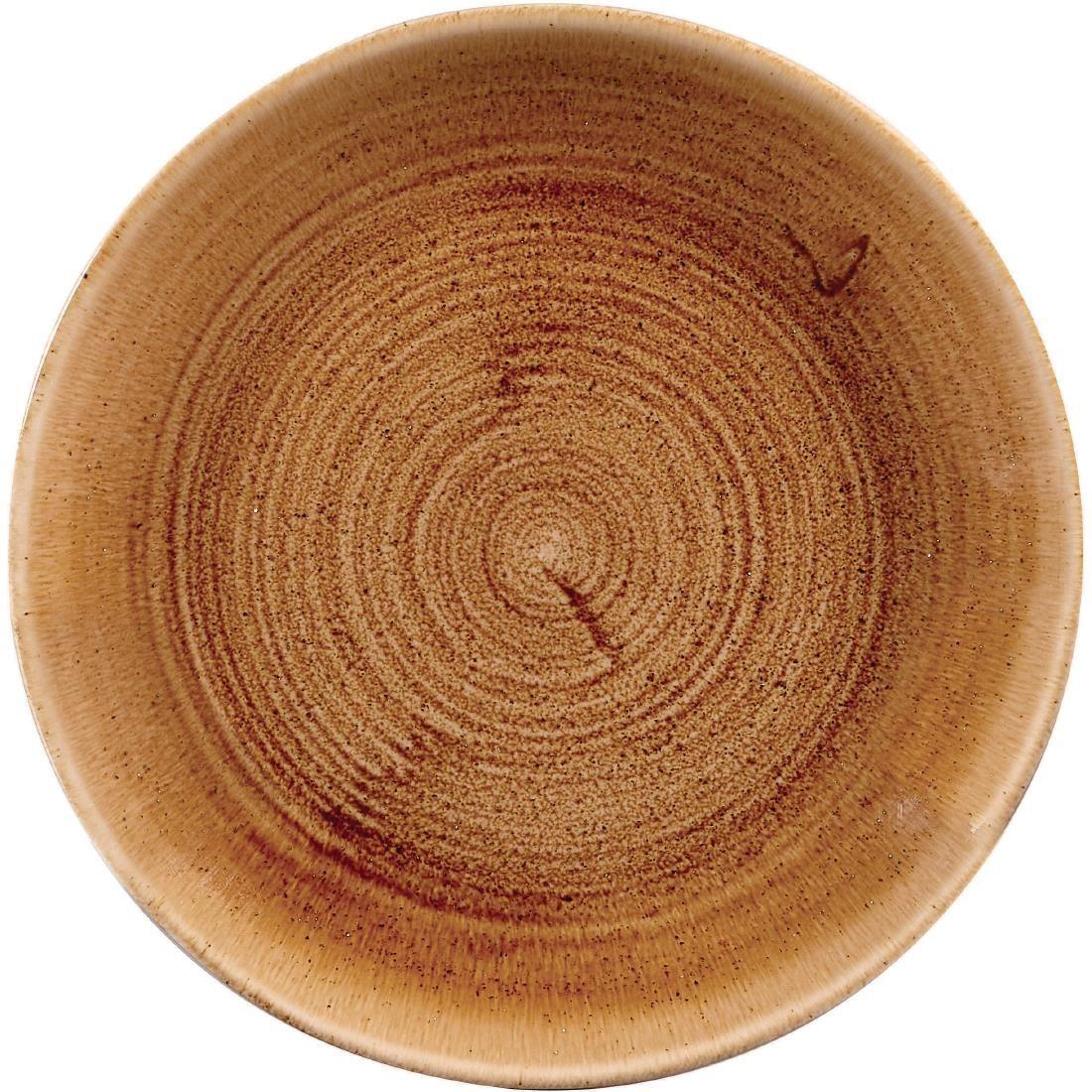 DR662 Churchill Stonecast Patina Coupe Plates Vintage Copper 217mm (Pack of 12) - JD Catering Equipment Solutions Ltd
