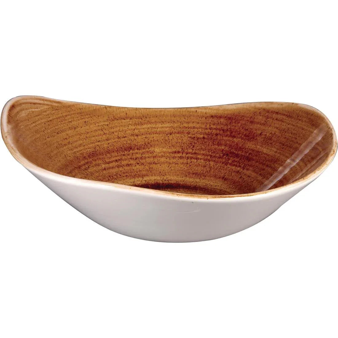 DR666 Churchill Stonecast Patina Triangular Bowls Vintage Copper 235mm (Pack of 12) - JD Catering Equipment Solutions Ltd