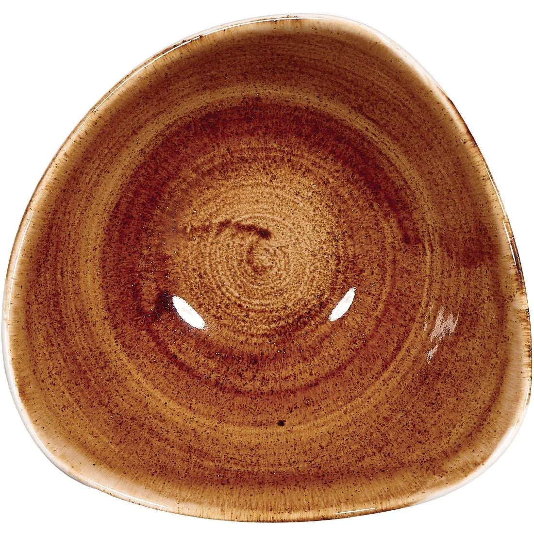 DR667 Churchill Stonecast Patina Triangular Bowls Vintage Copper 153mm (Pack of 12) - JD Catering Equipment Solutions Ltd