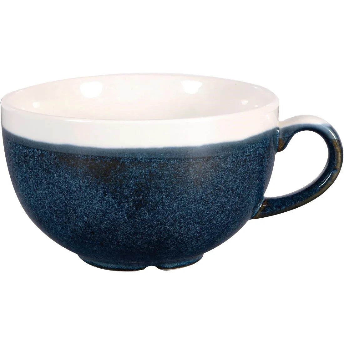 DR671 Churchill Monochrome Cappuccino Cup Sapphire Blue 225ml (Pack of 12) - JD Catering Equipment Solutions Ltd