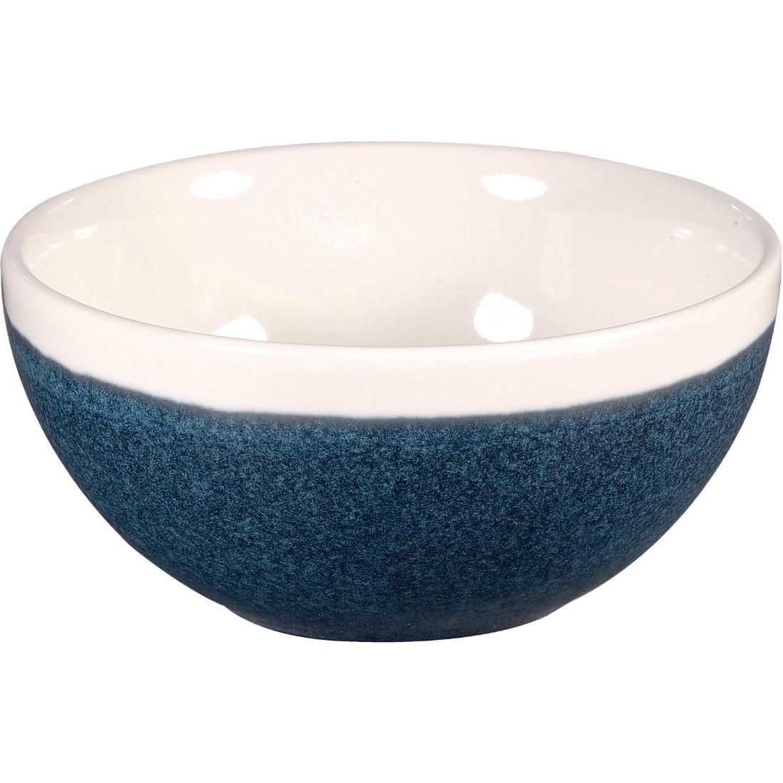 DR674 Churchill Monochrome Soup Bowl Sapphire Blue 160mm (Pack of 12) JD Catering Equipment Solutions Ltd