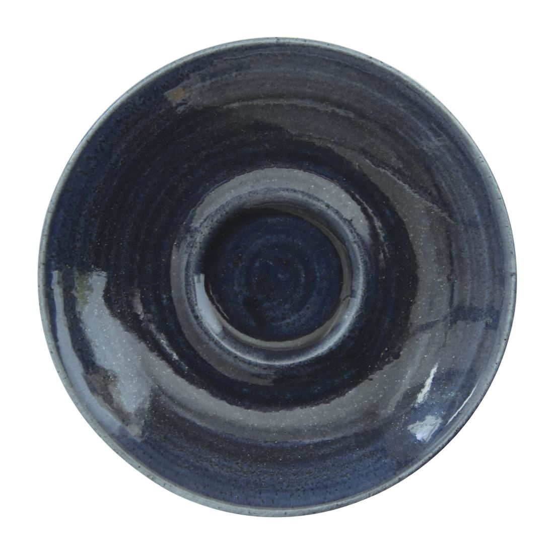 DR675 Churchill Monochrome Cappuccino Saucer Mist Blue 158mm (Pack of 12) JD Catering Equipment Solutions Ltd