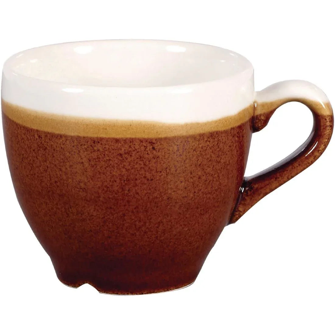 DR679 Churchill Monochrome Espresso Cup Cinnamon Brown 89ml (Pack of 12) - JD Catering Equipment Solutions Ltd