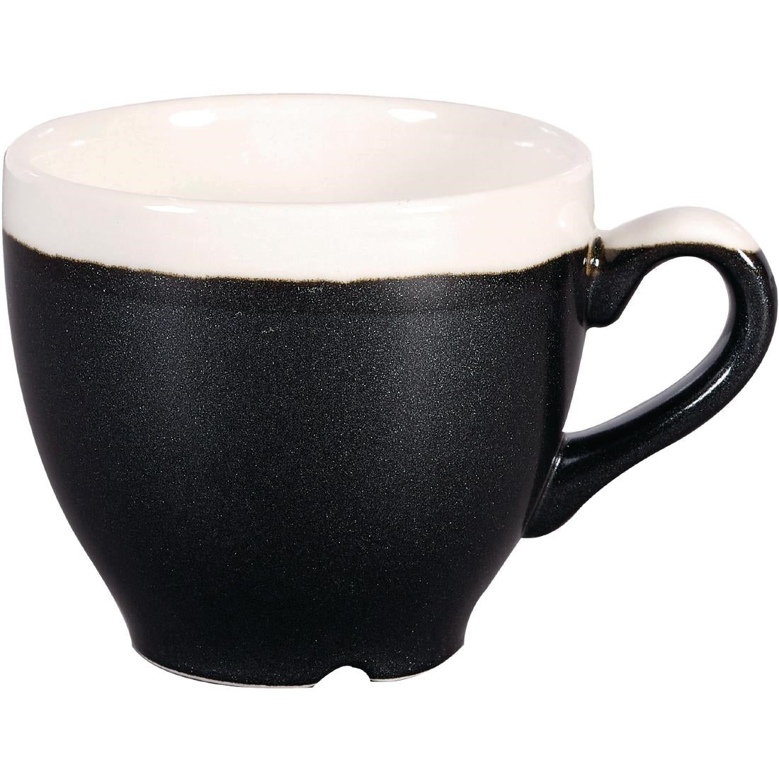 DR686 Churchill Monochrome Espresso Cup Onyx Black 89ml (Pack of 12) JD Catering Equipment Solutions Ltd