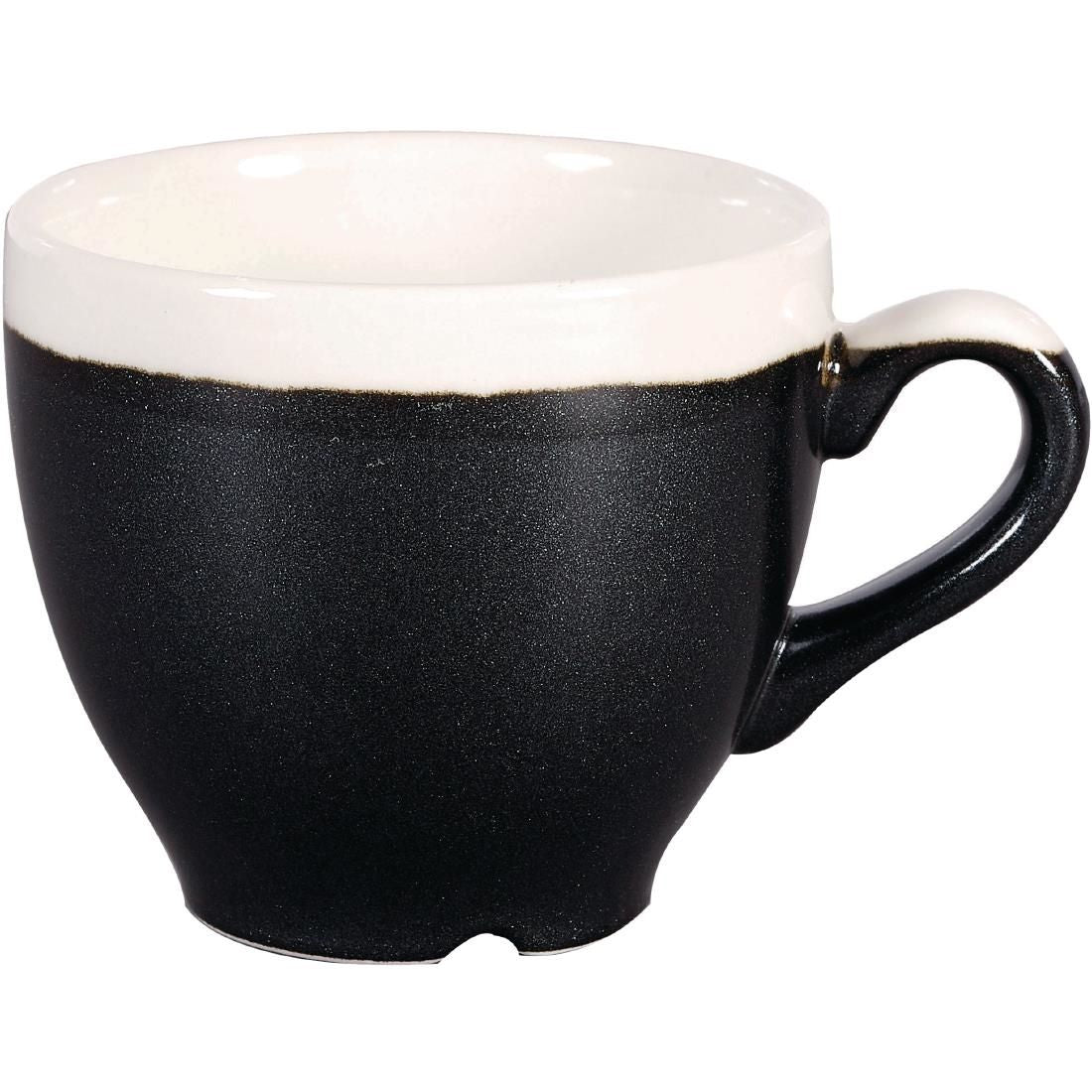 DR686 Churchill Monochrome Espresso Cup Onyx Black 89ml (Pack of 12) JD Catering Equipment Solutions Ltd