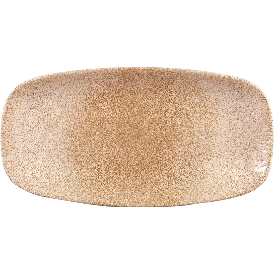 DR706 Churchill Studio Prints Raku Rectangular Plate Garnet Orange 298mm (Pack of 12) JD Catering Equipment Solutions Ltd