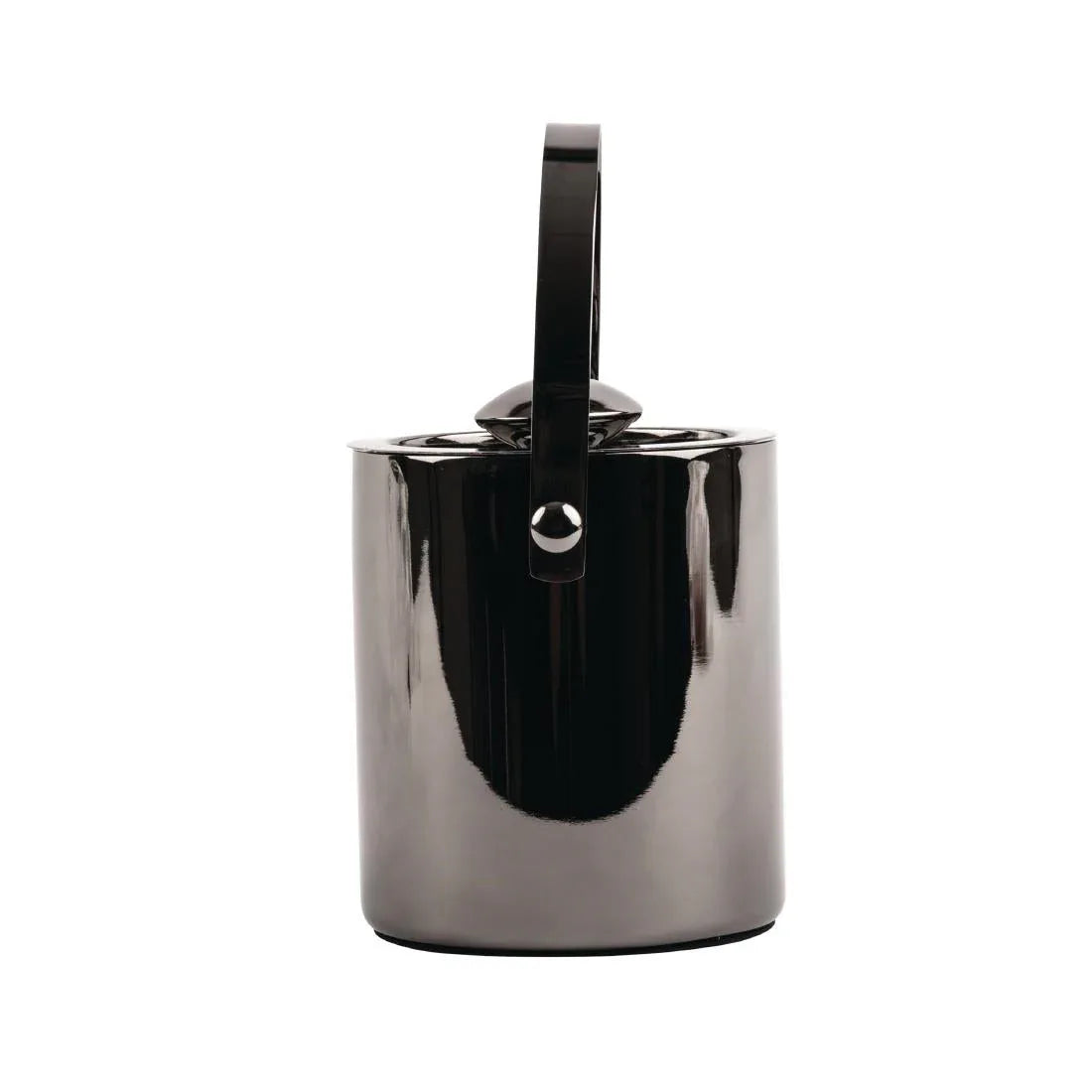DR742 Olympia Double Walled Ice Bucket with Lid 1Ltr Gunmetal JD Catering Equipment Solutions Ltd