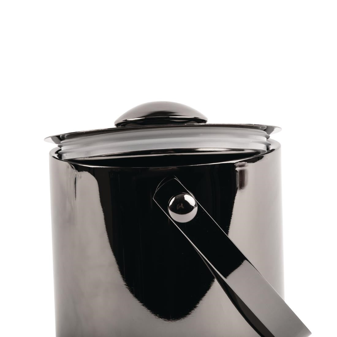 DR742 Olympia Double Walled Ice Bucket with Lid 1Ltr Gunmetal JD Catering Equipment Solutions Ltd