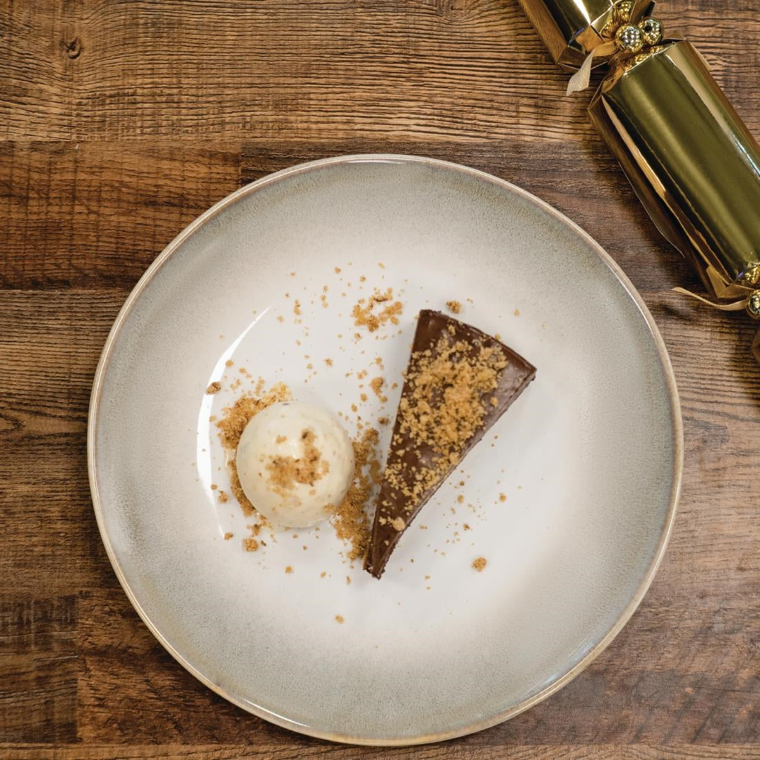 DR782 Olympia Birch Taupe Coupe Plates 205mm (Pack of 6) JD Catering Equipment Solutions Ltd