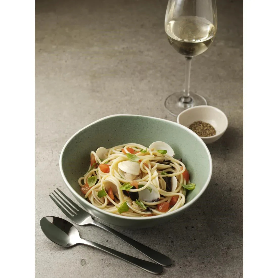 DR802 Olympia Chia Deep Bowls Green 210mm (Pack of 6) - JD Catering Equipment Solutions Ltd