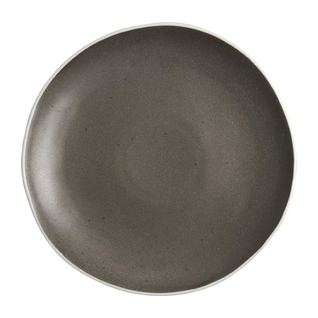 DR814 Olympia Chia Plates Charcoal 270mm (Pack of 6) - JD Catering Equipment Solutions Ltd