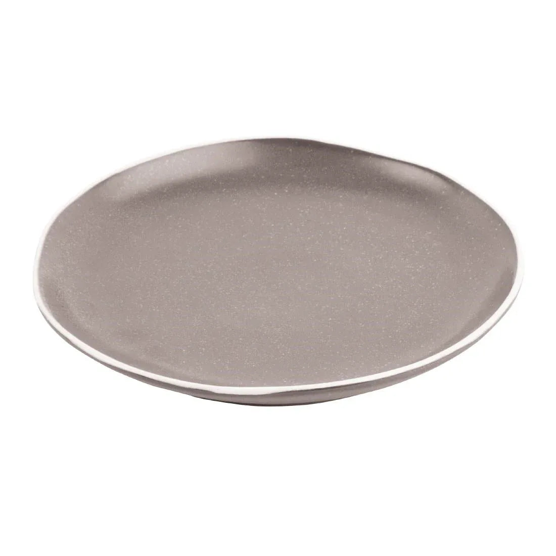 DR815 Olympia Chia Plates Charcoal 205mm (Pack of 6) - JD Catering Equipment Solutions Ltd
