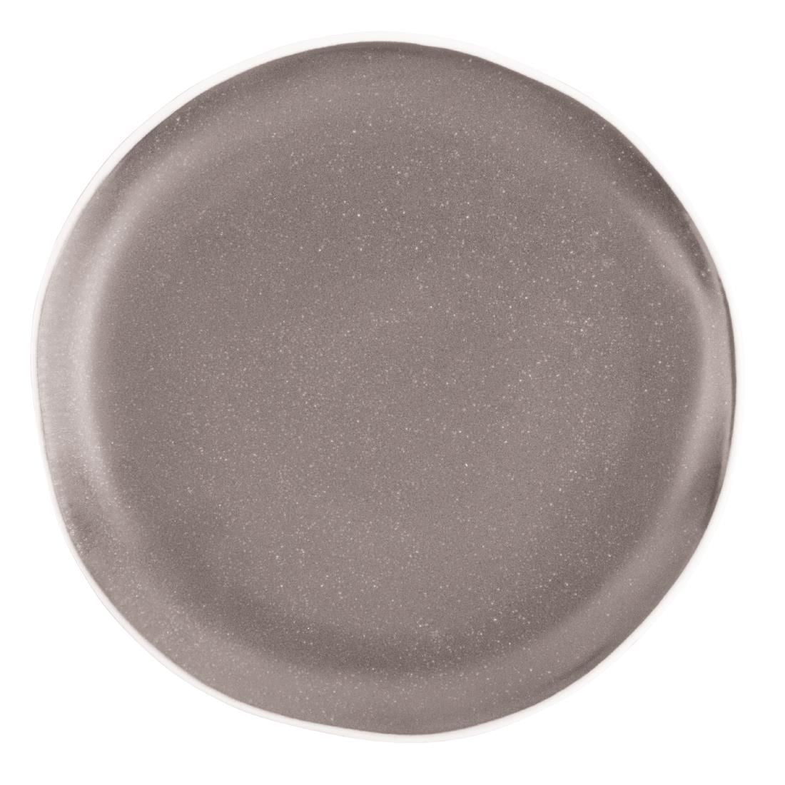 DR815 Olympia Chia Plates Charcoal 205mm (Pack of 6) JD Catering Equipment Solutions Ltd