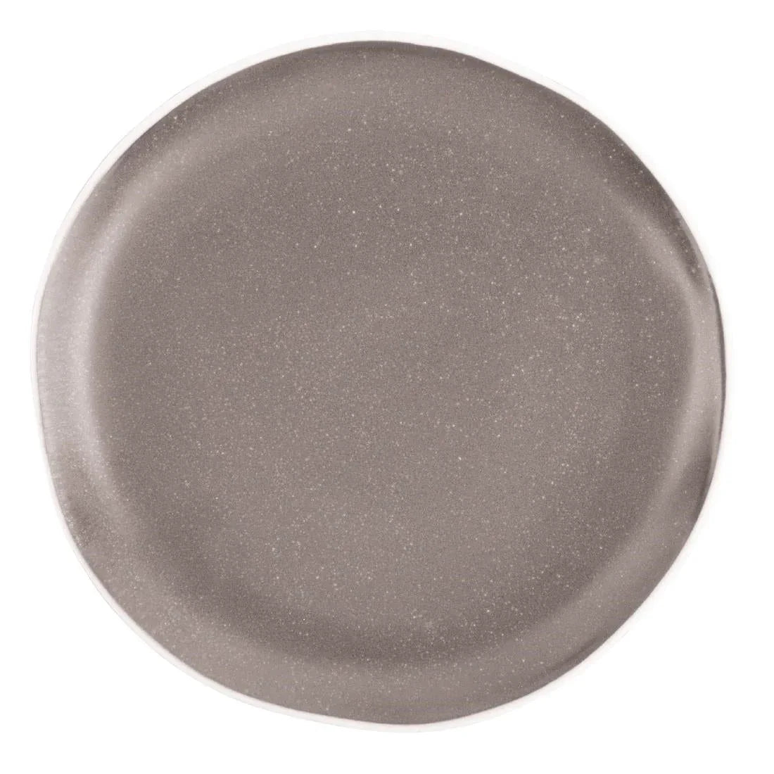 DR815 Olympia Chia Plates Charcoal 205mm (Pack of 6) - JD Catering Equipment Solutions Ltd