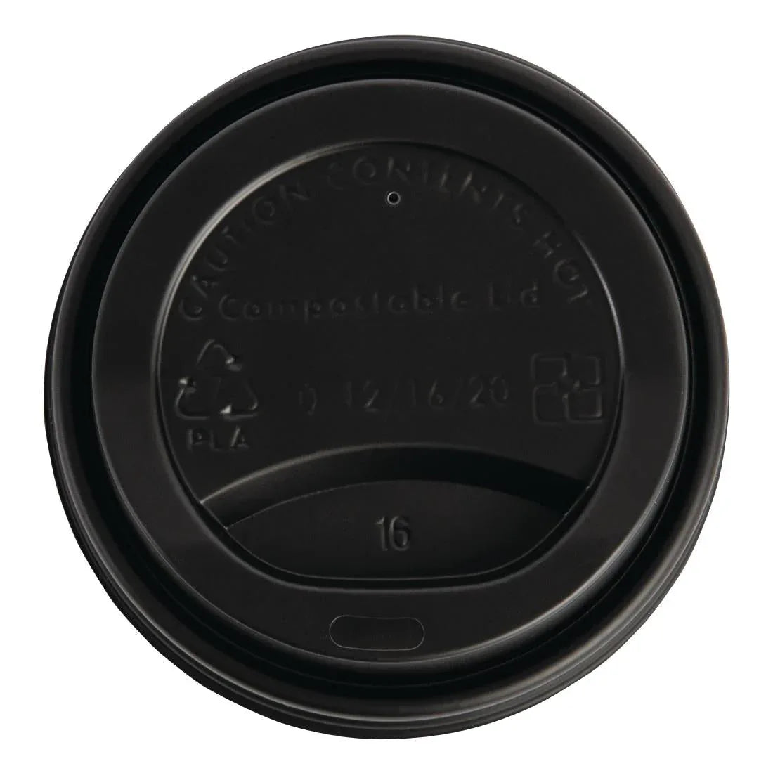 DS055 Fiesta Green Compostable Coffee Cup Lids 340ml / 12oz (Pack of 50) - JD Catering Equipment Solutions Ltd