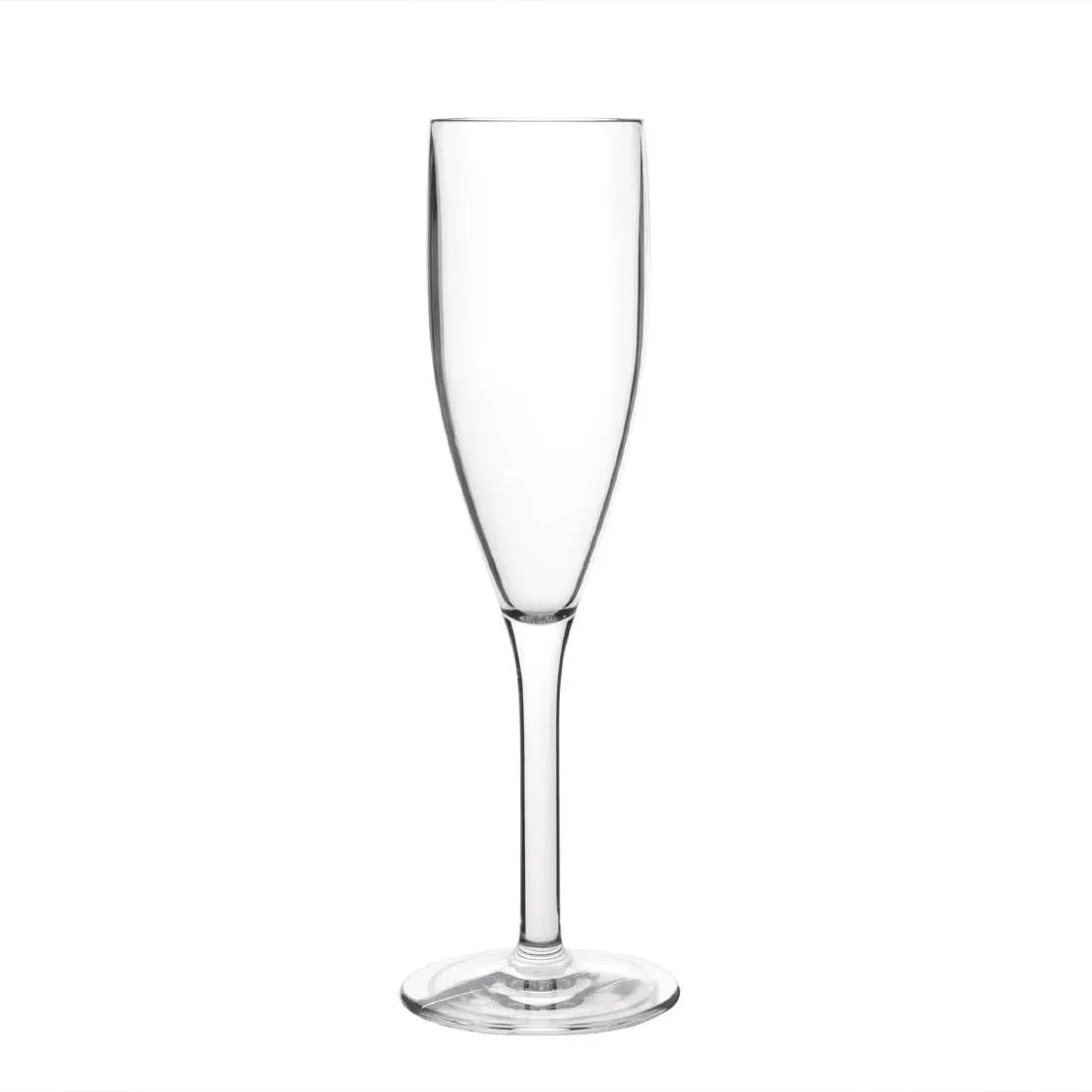 DS133 Kristallon Polycarbonate Champagne Flutes 210ml (Pack of 12) - JD Catering Equipment Solutions Ltd