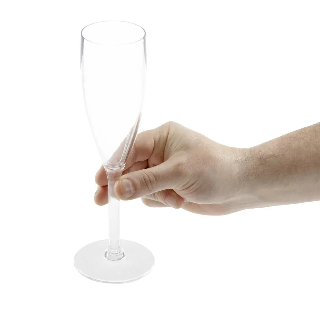 DS133 Kristallon Polycarbonate Champagne Flutes 210ml (Pack of 12) - JD Catering Equipment Solutions Ltd