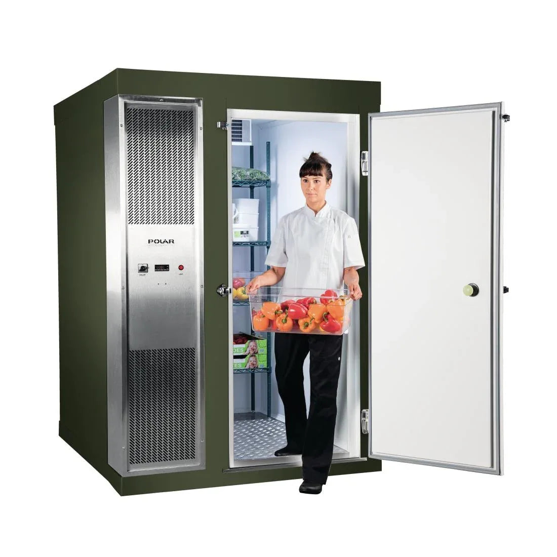DS480-CGN Polar U-Series 1.2 x 1.5m Integral Walk In Cold Room Green - JD Catering Equipment Solutions Ltd