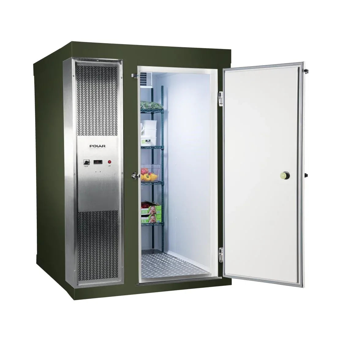 DS485-FGN Polar U-Series 1.8 x 1.8m Integral Walk In Freezer Room Green - JD Catering Equipment Solutions Ltd