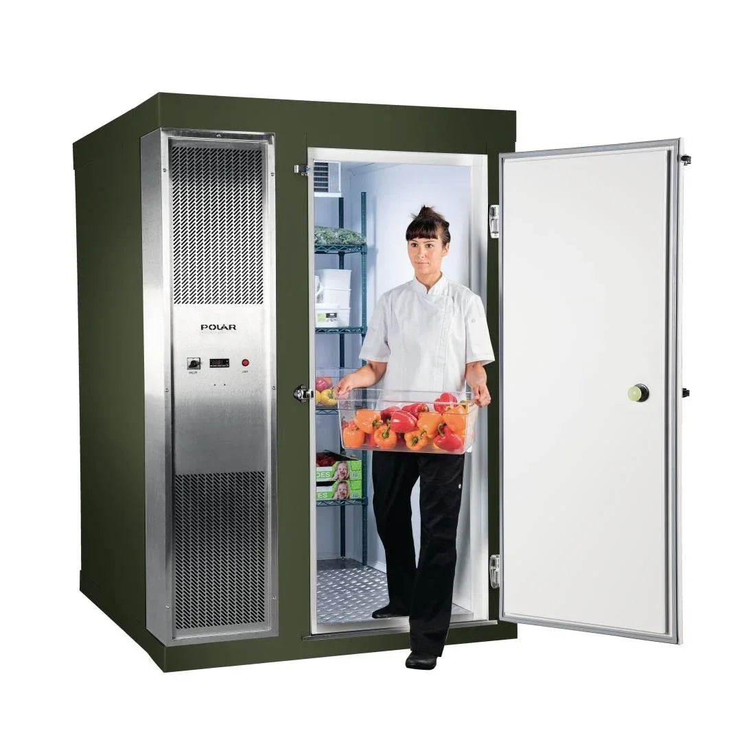 DS486-CGN Polar U-Series 1.8 x 2.1m Integral Walk In Cold Room Green - JD Catering Equipment Solutions Ltd