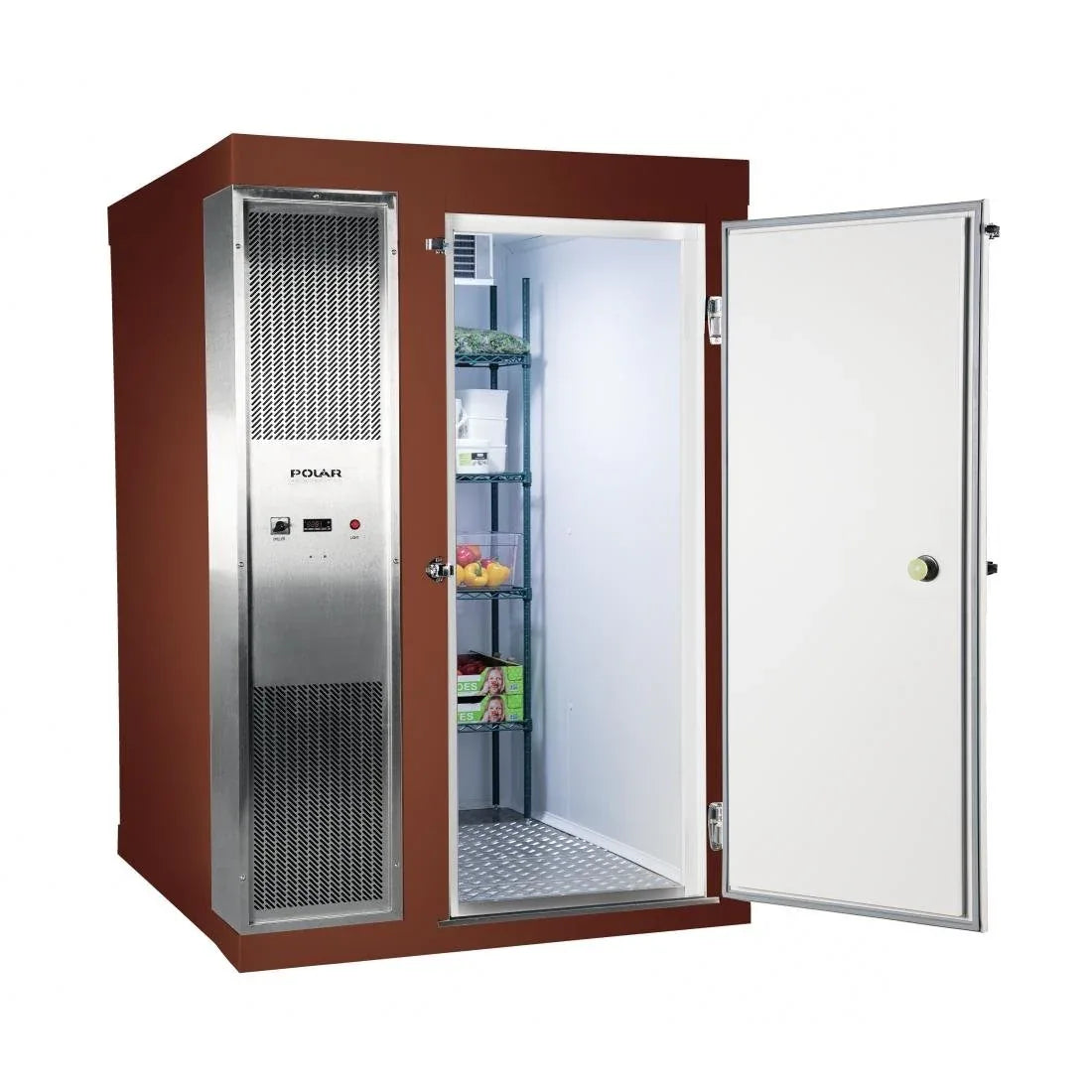 DS487-FBN Polar U-Series 2.1 x 1.5m Integral Walk In Freezer Room Brown - JD Catering Equipment Solutions Ltd