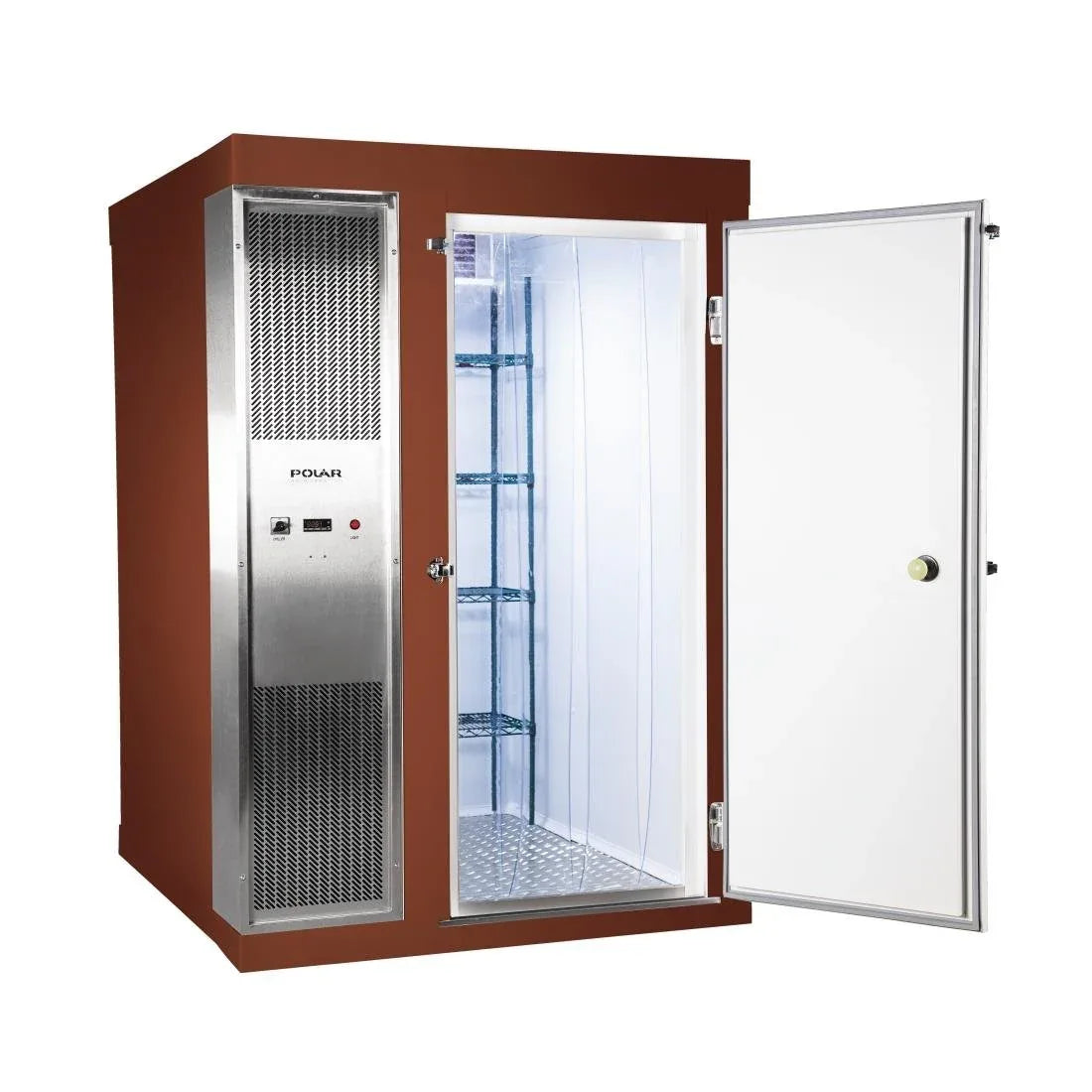 DS489-FBN Polar U-Series 2.1 x 2.1m Integral Walk In Freezer Room Brown - JD Catering Equipment Solutions Ltd