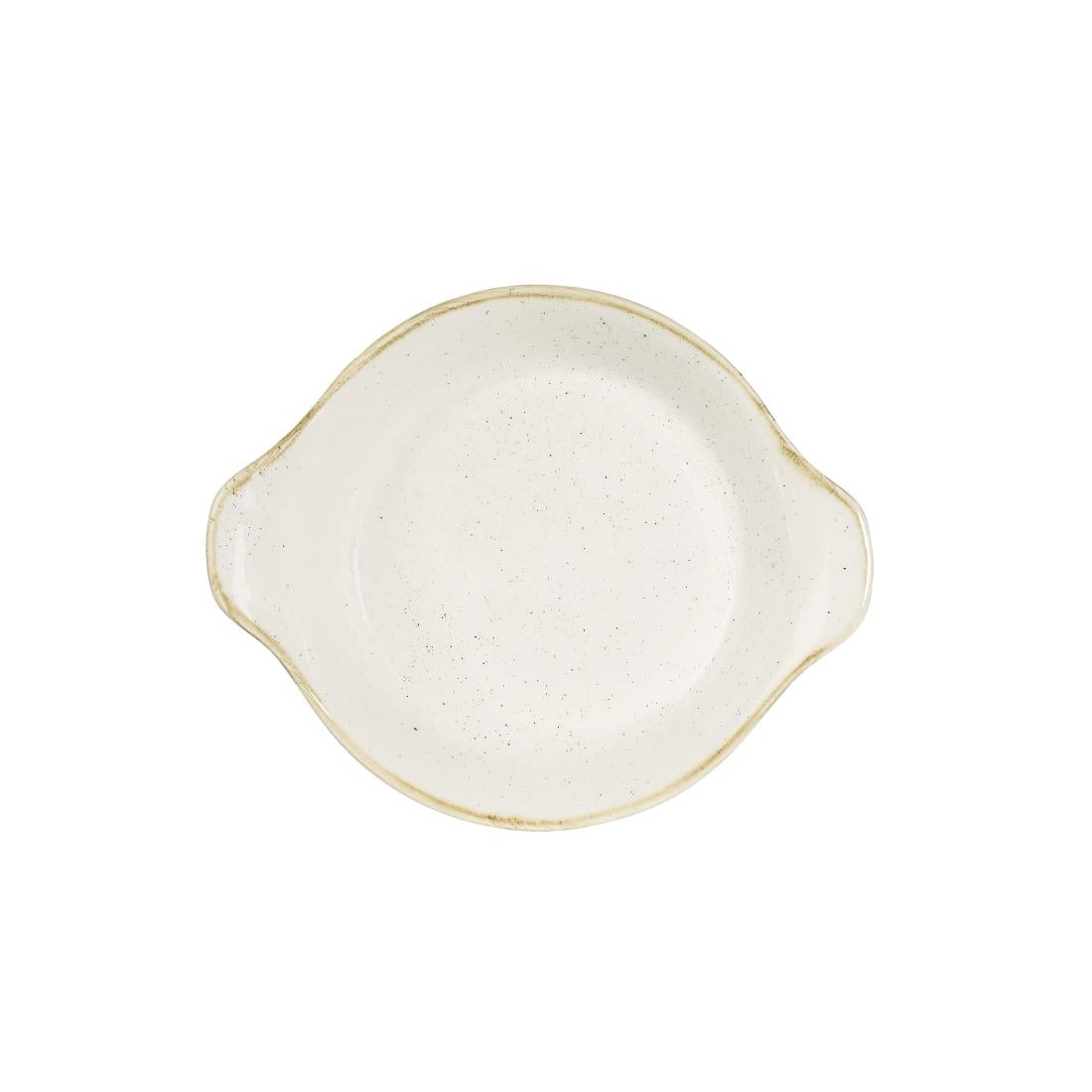 DS492 Churchill Stonecast Round Eared Dishes Barley White 215mm (Pack of 6) JD Catering Equipment Solutions Ltd